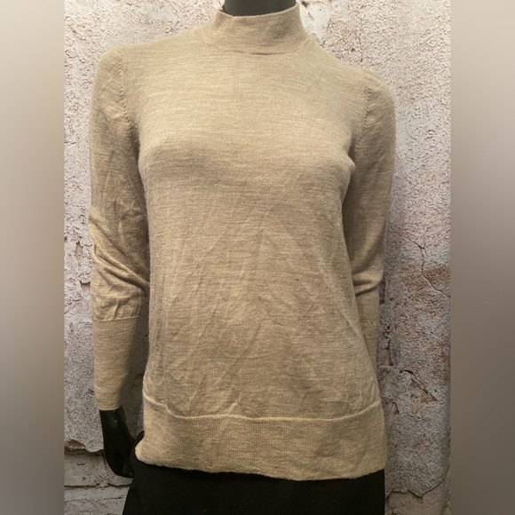 Badgley Mischka Oatmeal Merino Wool Sweater - Picture 1 of 5